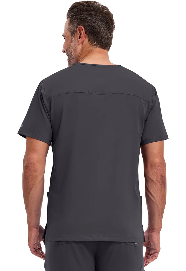 Healing Hands Scrubs Men's Mathew Top Pewter | scrub-supply.com