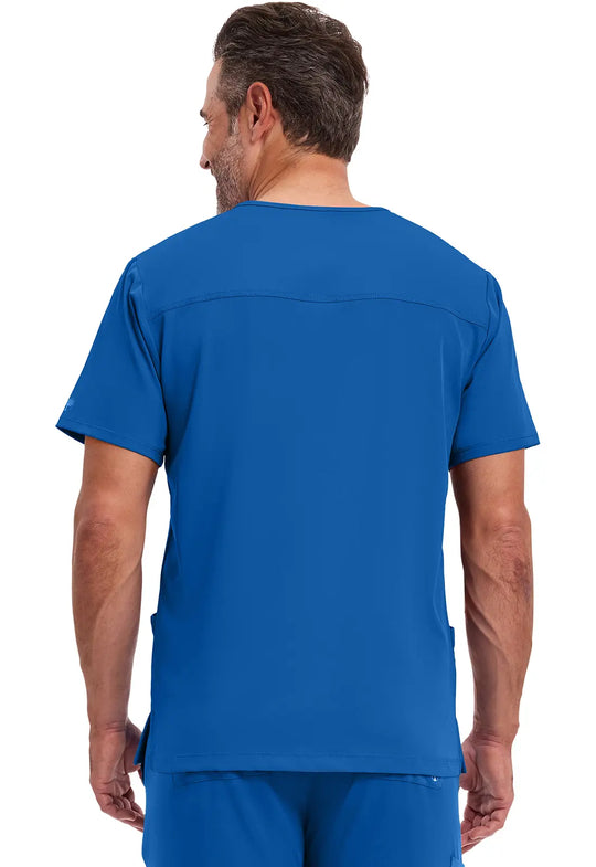 Healing Hands Scrubs Men's Mathew Top Royal Blue | scrub-supply.com