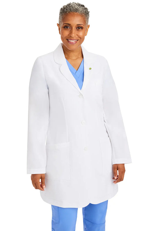 Healing Hands Scrubs Women's Fiona Lab Coat White | scrub-supply.com