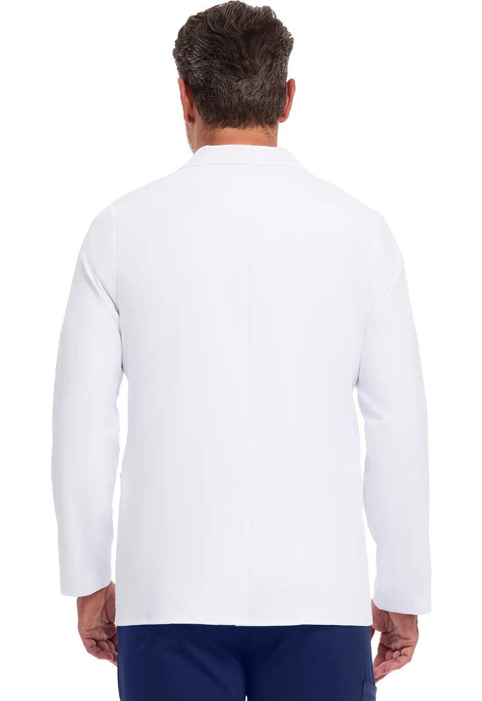 Healing Hands Scrubs Men's Leo Labcoat White | scrub-supply.com