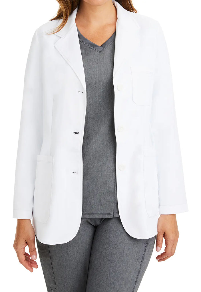 Healing Hands Scrubs Women's Flo Lab Coat White | scrub-supply.com