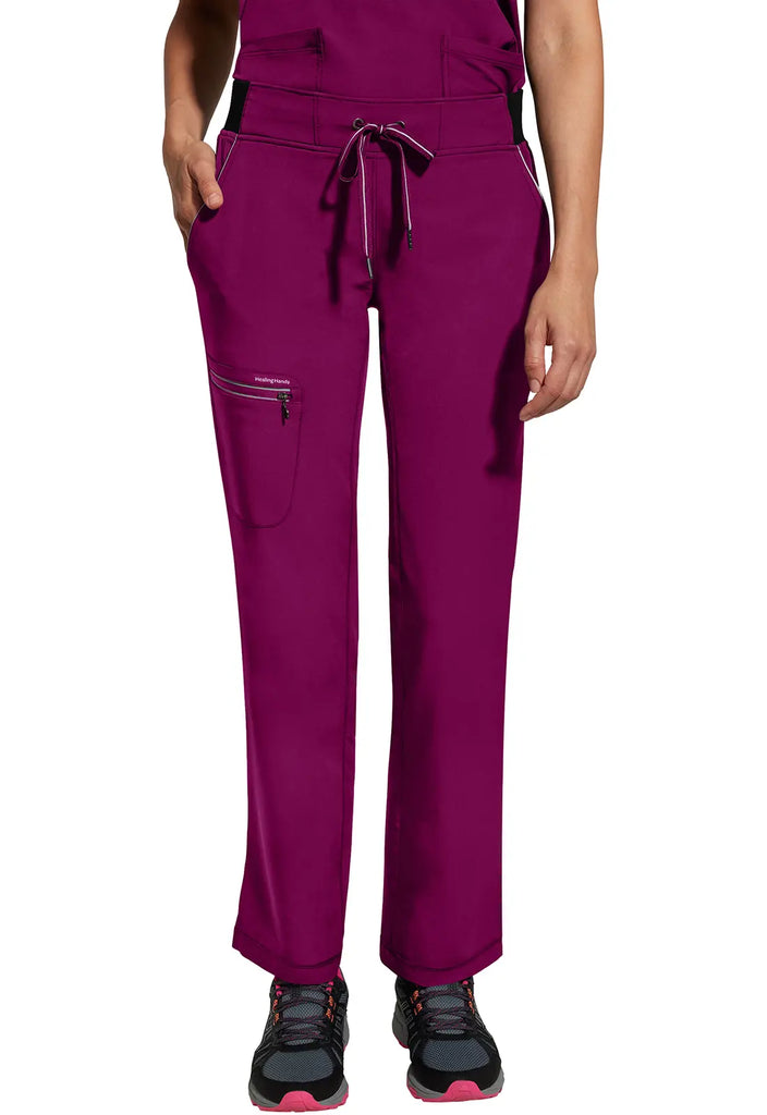 Healing Hands Scrubs Women's Nisha Pant Wine | scrub-supply.com