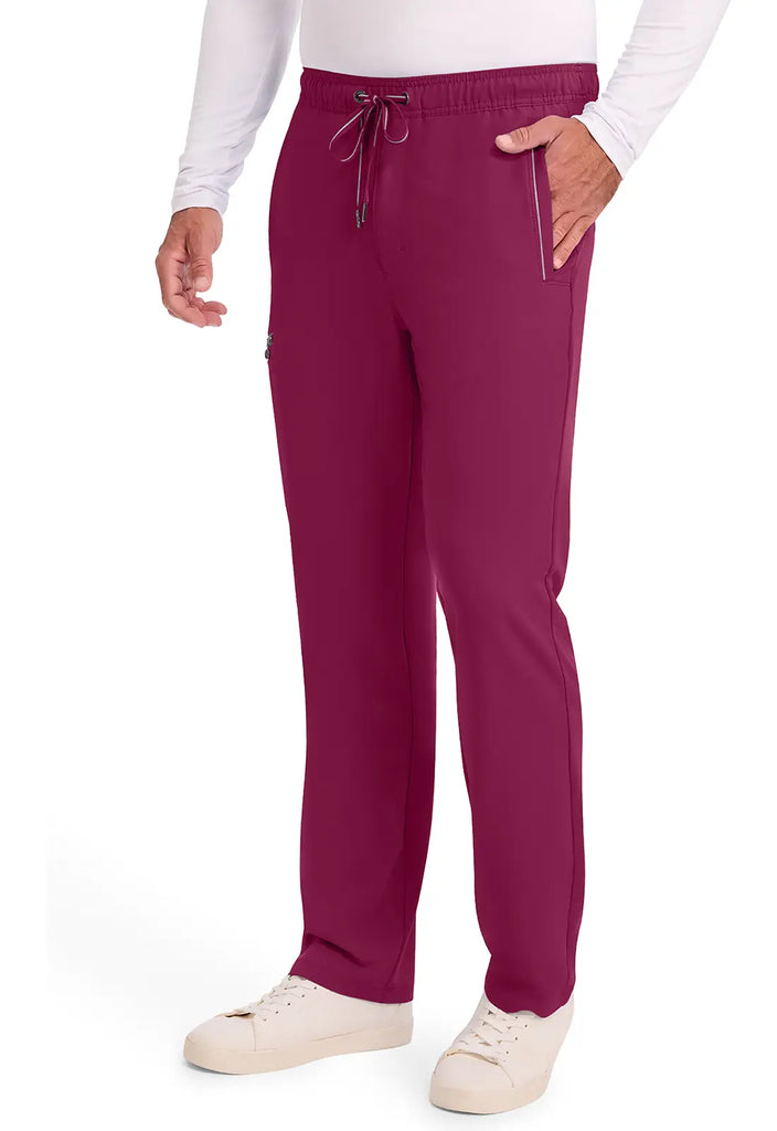 Healing Hands Scrubs Men's Noah Pant Wine | scrub-supply.com