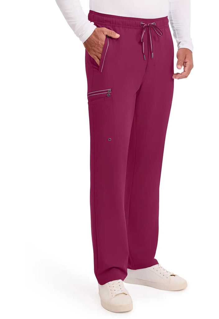 Healing Hands Scrubs Men's Noah Pant Wine | scrub-supply.com