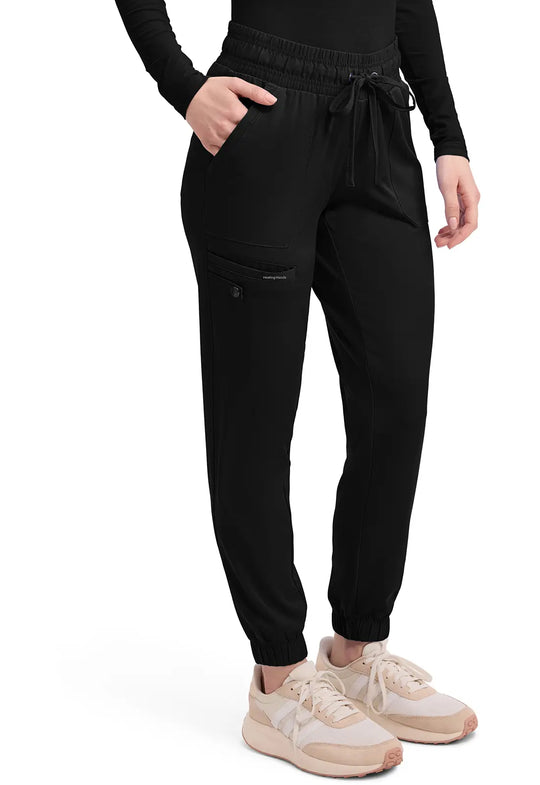 Healing Hands Scrubs Women's Renee Jogger Black | scrub-supply.com