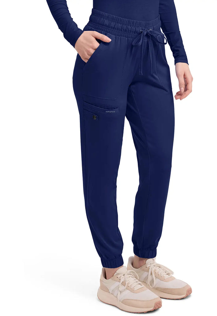 Healing Hands Scrubs Women's Renee Jogger Navy | scrub-supply.com