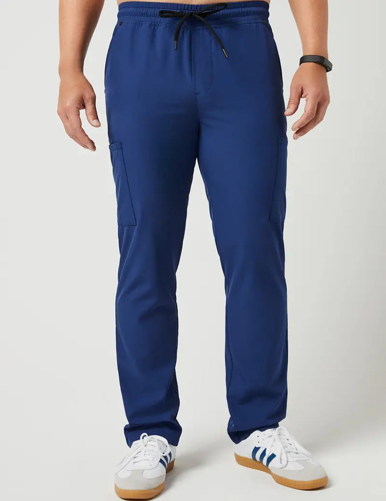 Jaanuu Scrubs Men's Slim Drawstring Pant Estate Navy Blue | scrub-supply.com