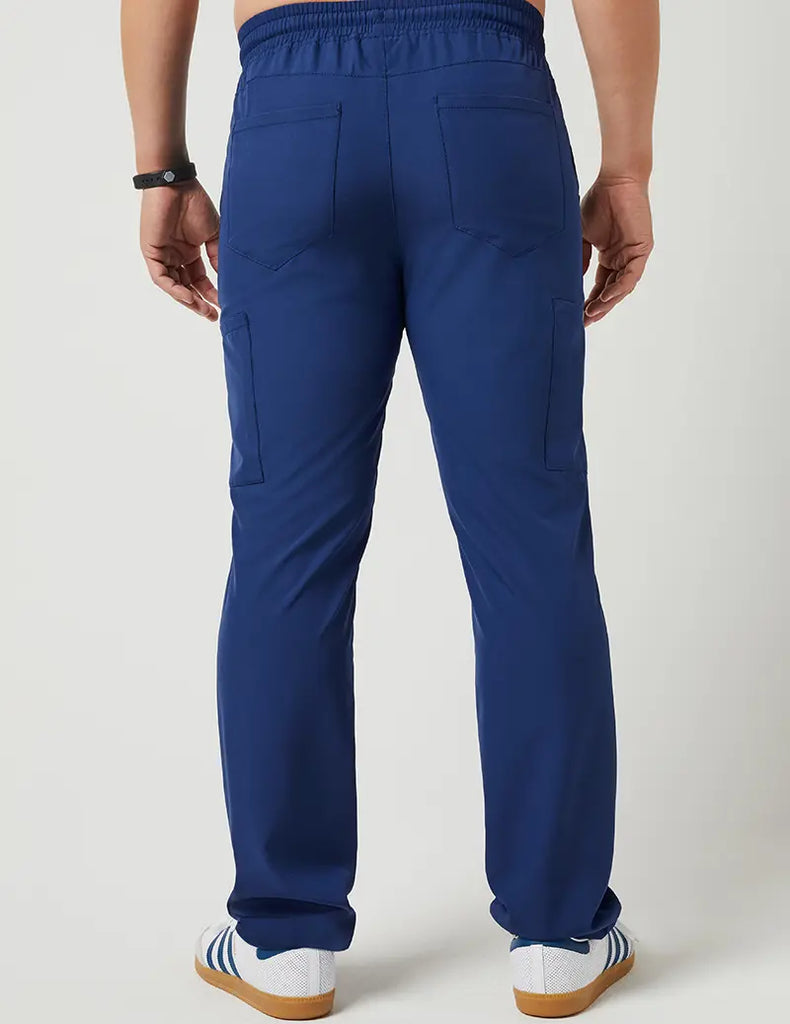 Jaanuu Scrubs Men's Slim Drawstring Pant Estate Navy Blue | scrub-supply.com