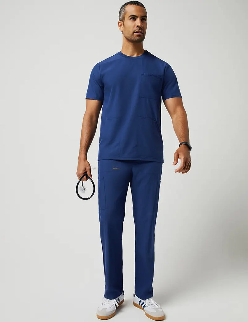 Jaanuu Scrubs Men's Straight Leg Utility Cargo Pant Estate Navy Blue | scrub-supply.com