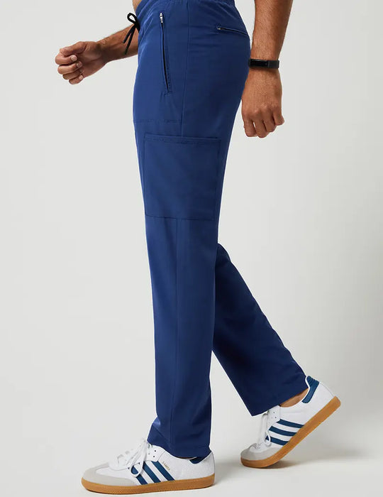 Jaanuu Scrubs Men's Straight Leg Utility Cargo Pant Estate Navy Blue | scrub-supply.com