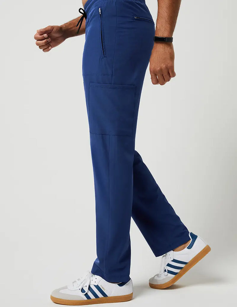 Jaanuu Scrubs Men's Straight Leg Utility Cargo Pant Estate Navy Blue | scrub-supply.com