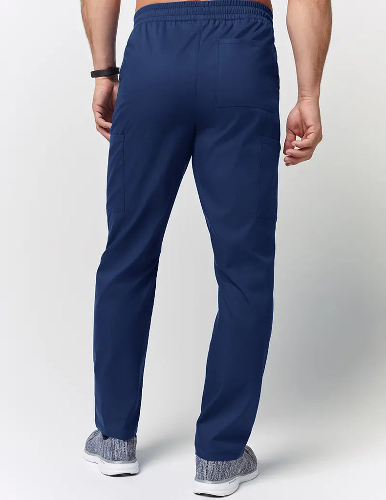 Jaanuu Scrubs Men's Straight Leg Drawstring Pant Estate Navy Blue | scrub-supply.com