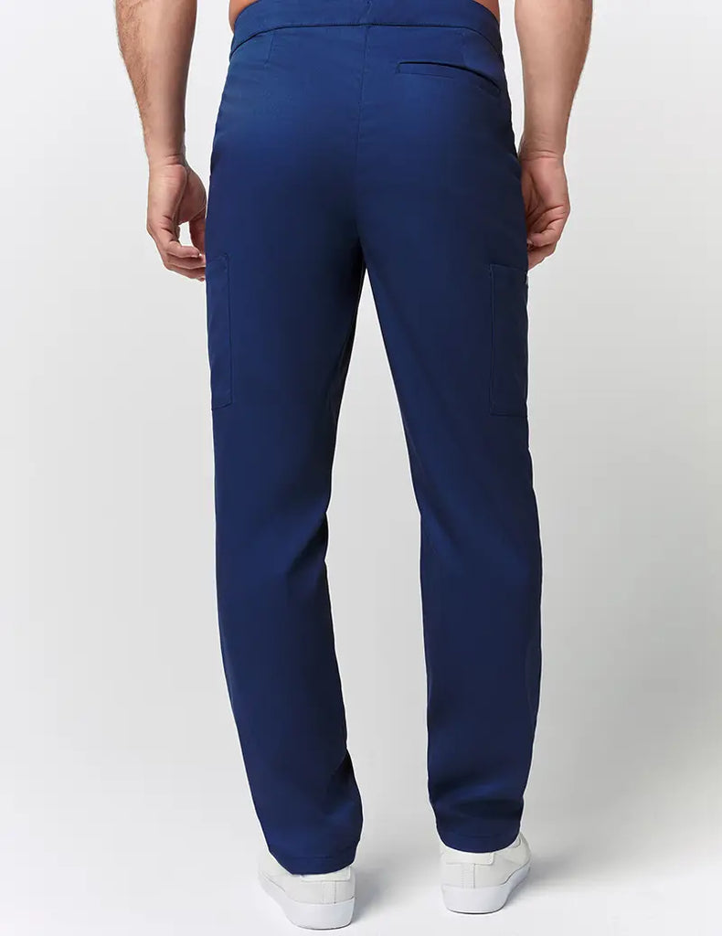 Jaanuu Scrubs Men's Straight Leg Zip Pant Estate Navy Blue | scrub-supply.com