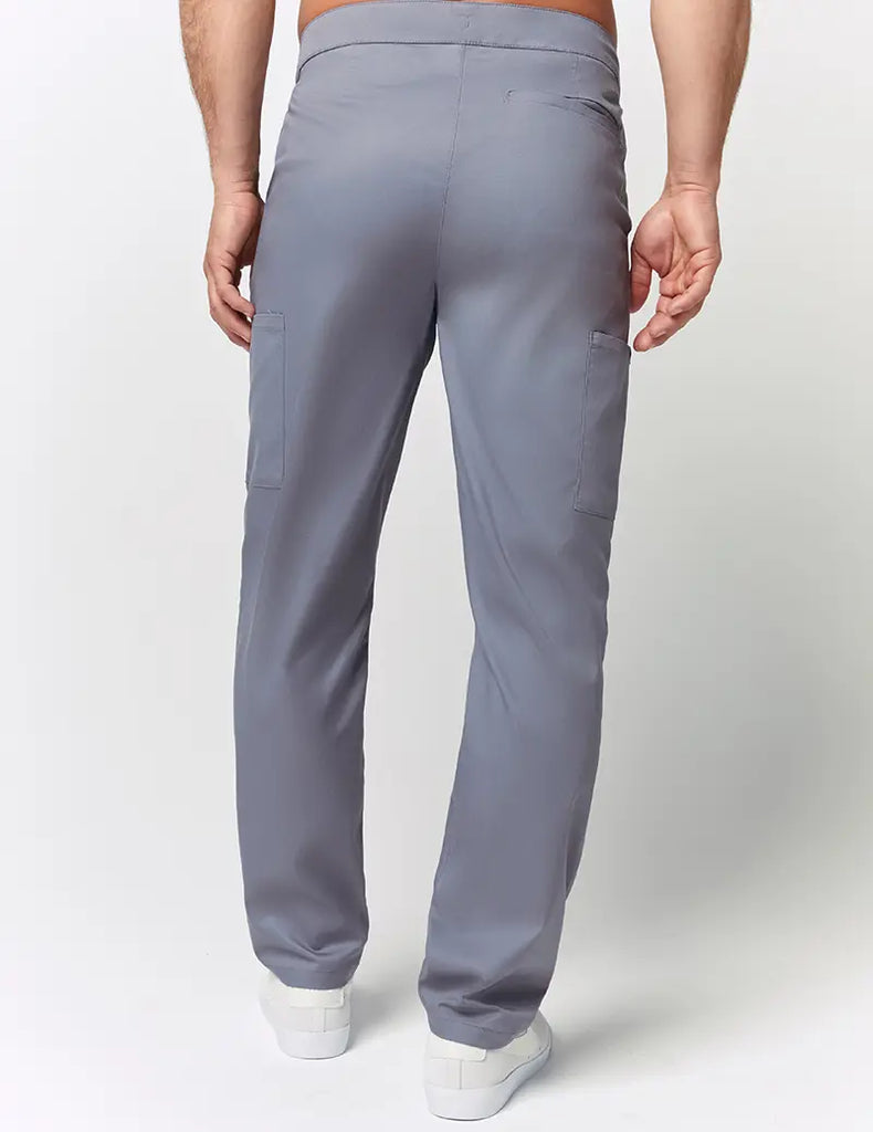 Jaanuu Scrubs Men's Straight Leg Zip Pant Graphite | scrub-supply.com