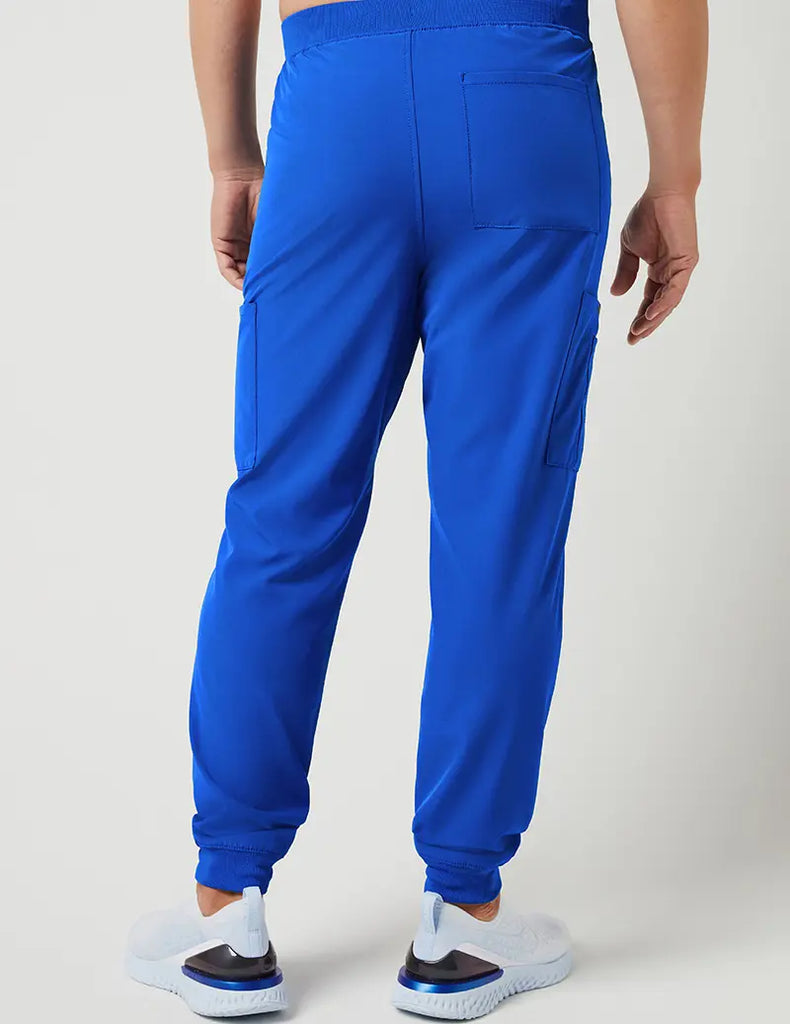 Jaanuu Scrubs Men's Mesh Detail Jogger Pant Royal Blue | scrub-supply.com