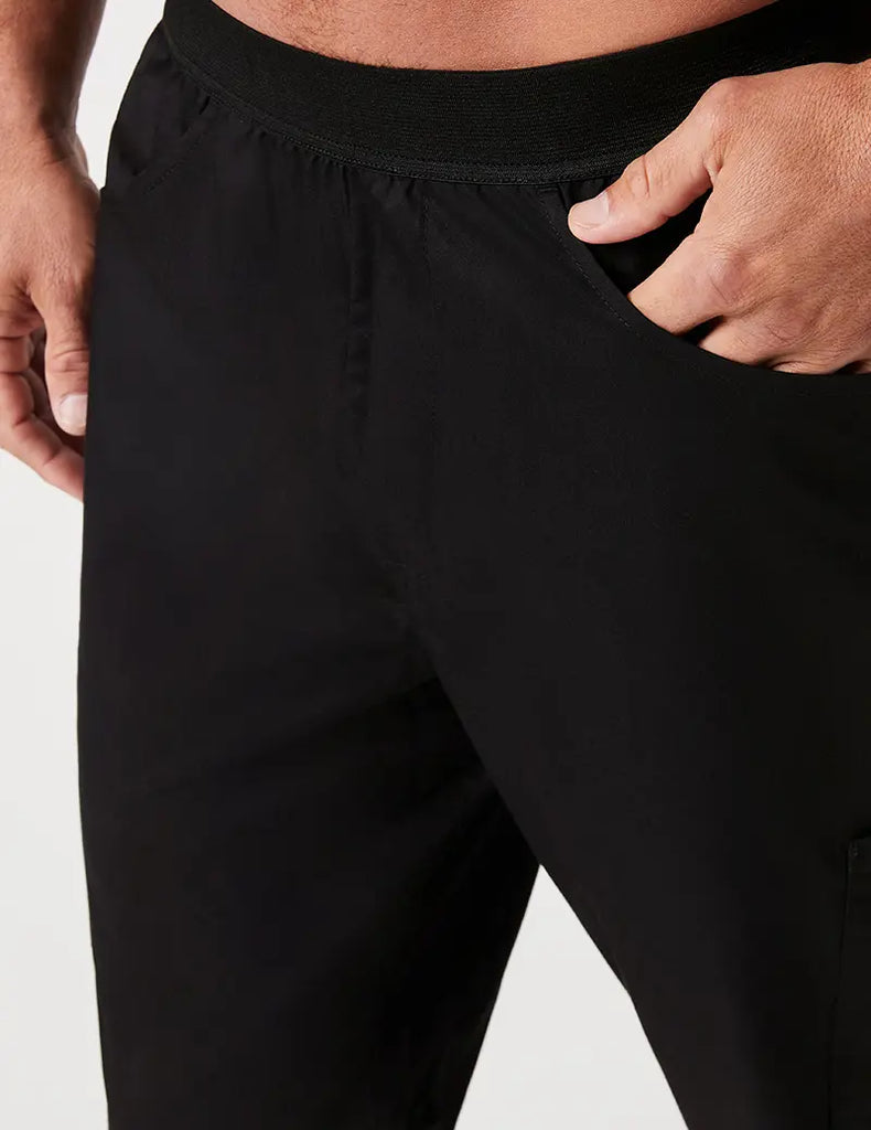 Jaanuu Scrubs Men's Classic Jogger Black | scrub-supply.com