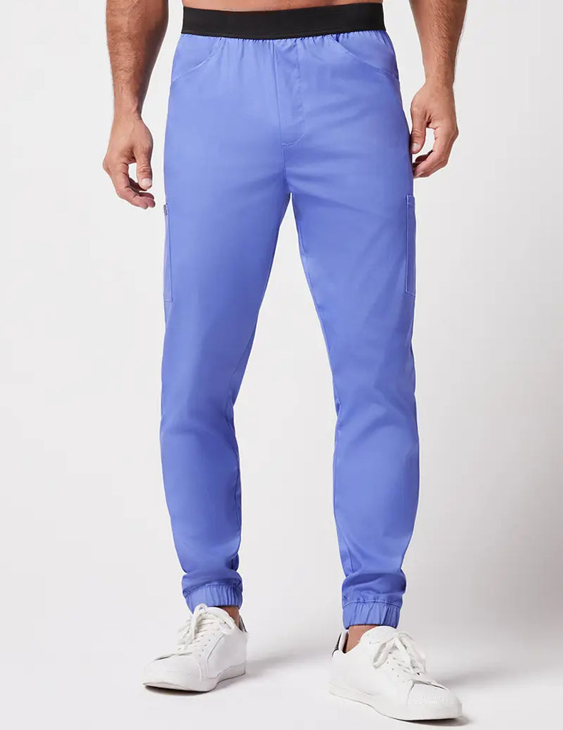 Jaanuu Scrubs Men's Classic Jogger Ceil Blue | scrub-supply.com