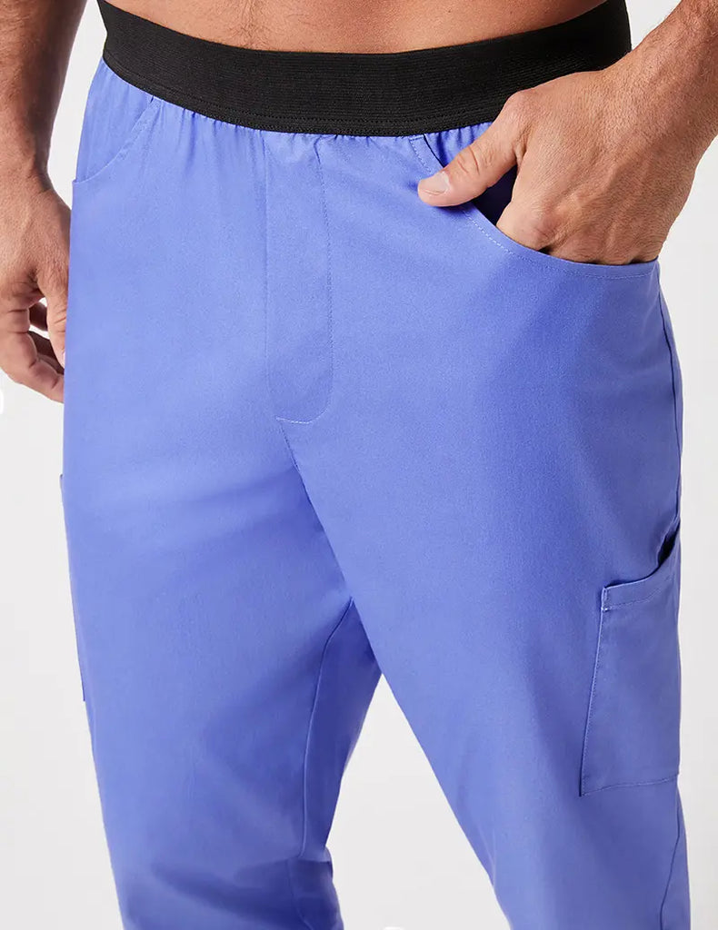 Jaanuu Scrubs Men's Classic Jogger Ceil Blue | scrub-supply.com