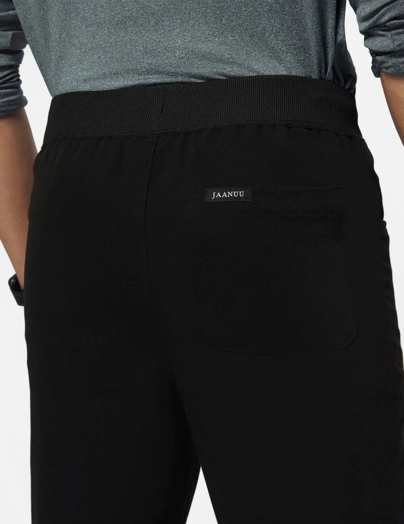 Jaanuu Scrubs Men's Drawstring Scrub Jogger Black | scrub-supply.com