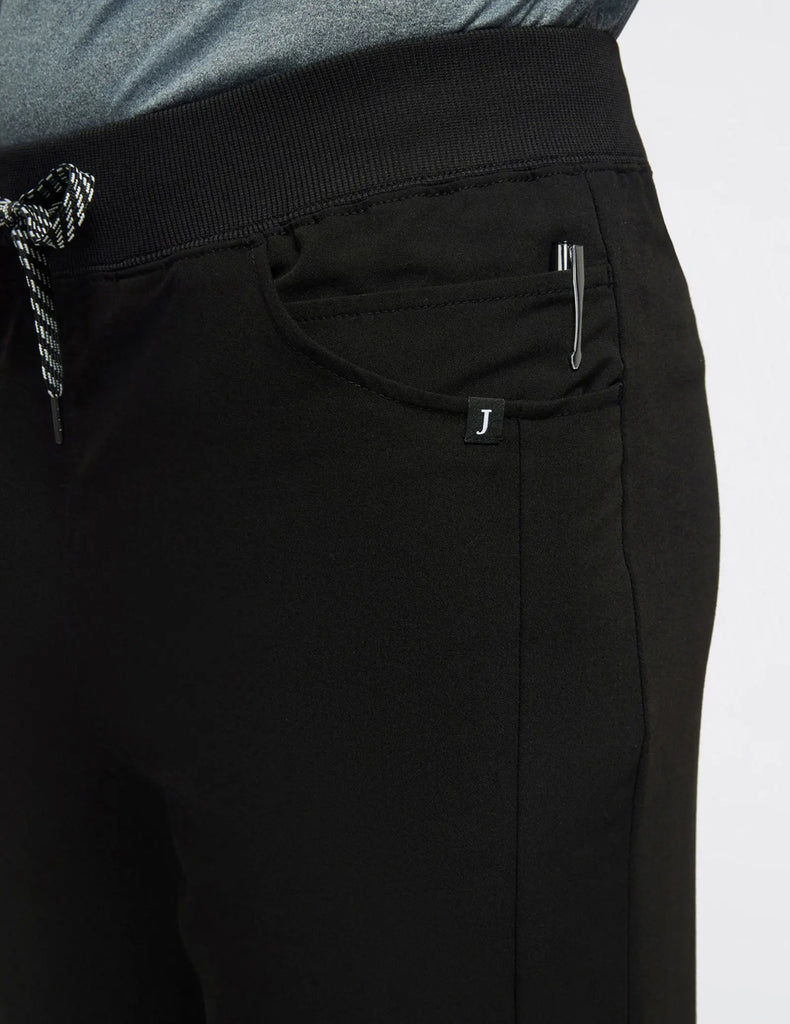 Jaanuu Scrubs Men's Drawstring Scrub Jogger Black | scrub-supply.com