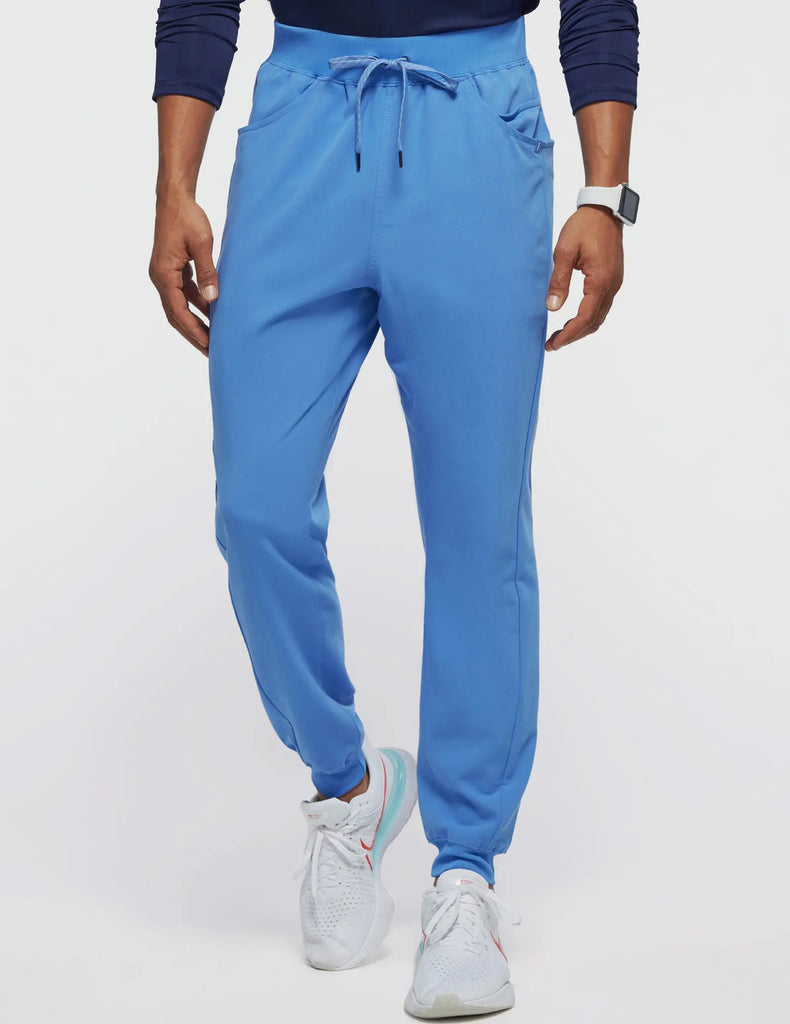 Jaanuu Scrubs Men's Drawstring Scrub Jogger Ceil Blue | scrub-supply.com