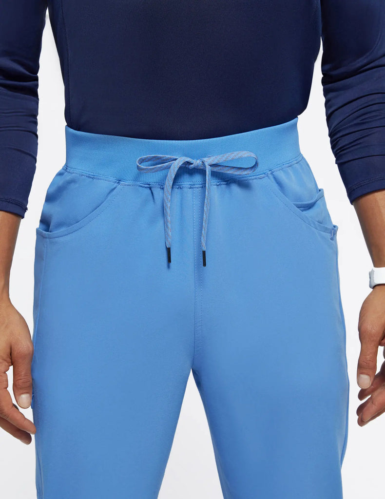 Jaanuu Scrubs Men's Drawstring Scrub Jogger Ceil Blue | scrub-supply.com