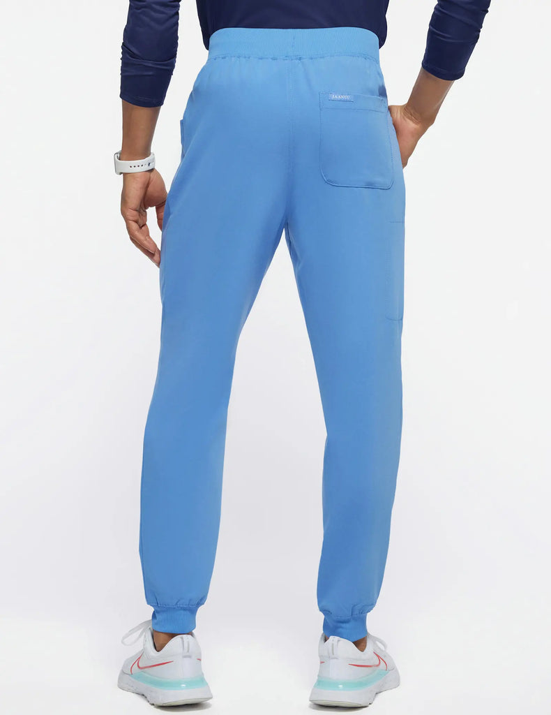 Jaanuu Scrubs Men's Drawstring Scrub Jogger Ceil Blue | scrub-supply.com