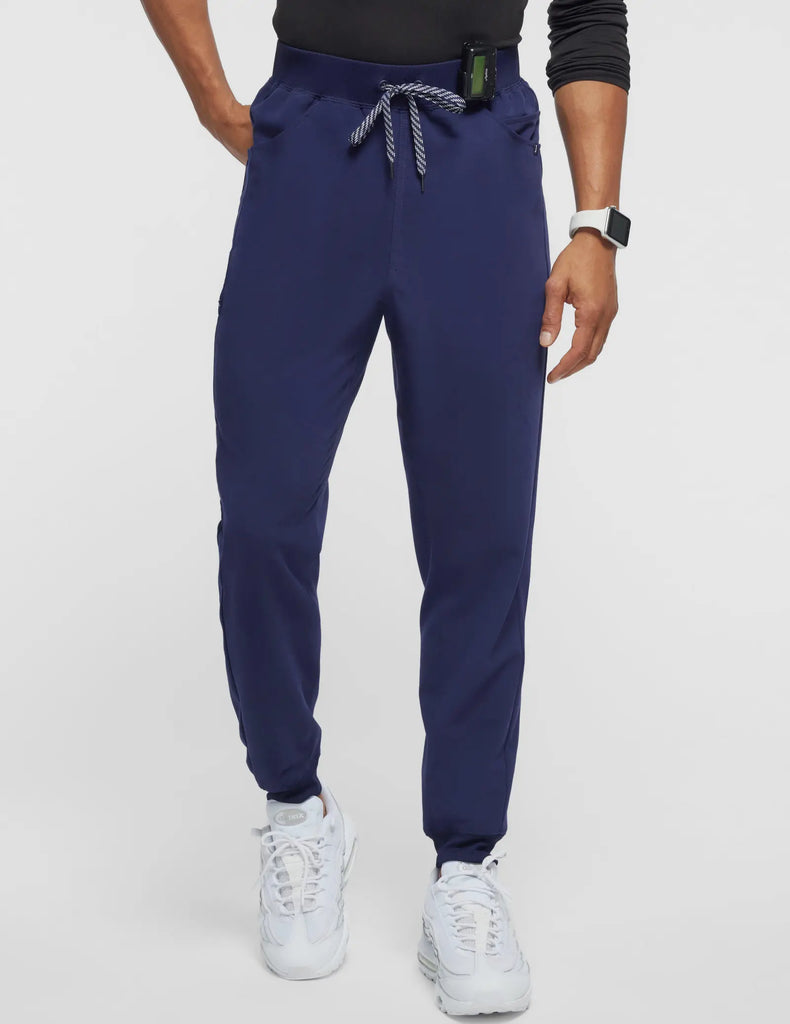 Jaanuu Scrubs Men's Drawstring Scrub Jogger Navy | scrub-supply.com