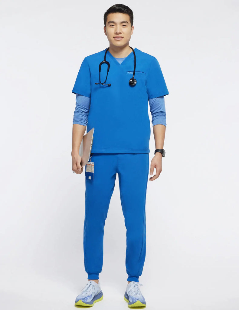 Jaanuu Scrubs Men's Drawstring Scrub Jogger Royal Blue | scrub-supply.com