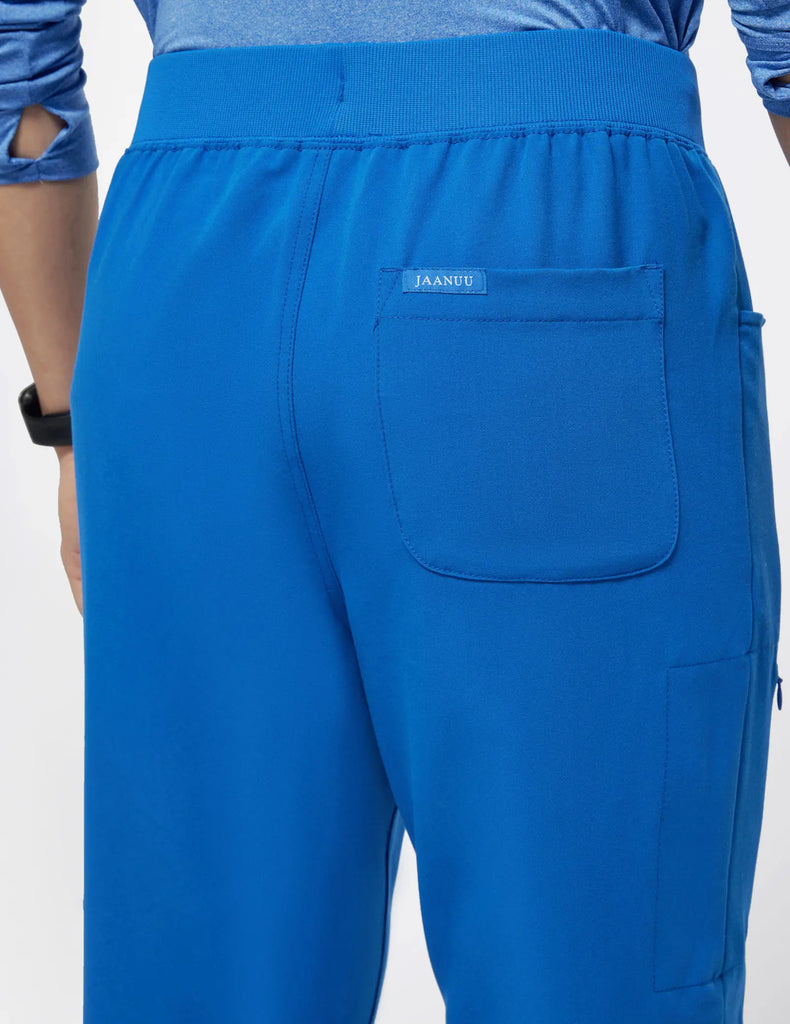 Jaanuu Scrubs Men's Drawstring Scrub Jogger Royal Blue | scrub-supply.com