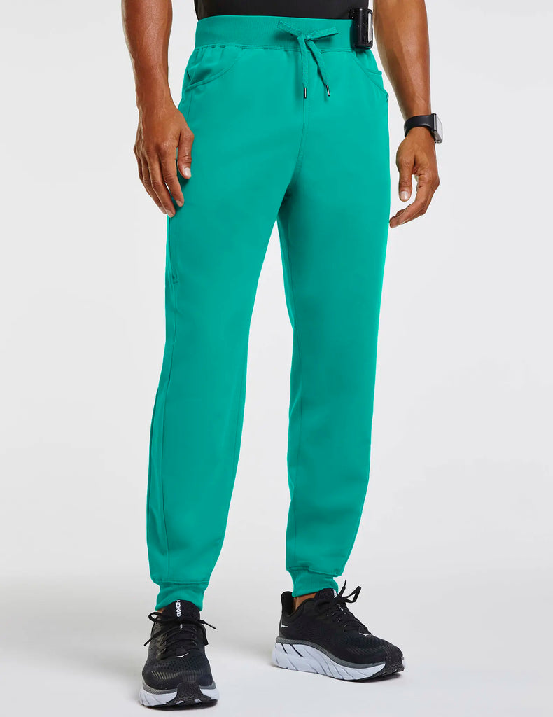 Jaanuu Scrubs Men's Drawstring Scrub Jogger Surgical Green | scrub-supply.com