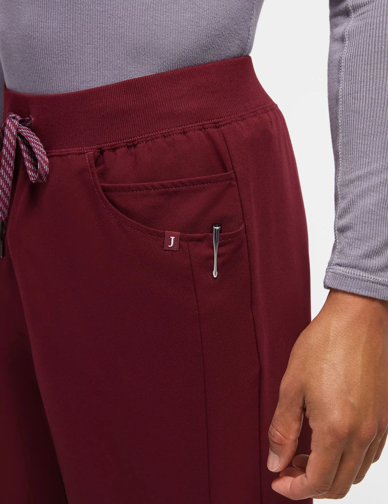 Jaanuu Scrubs Men's Drawstring Scrub Jogger Wine | scrub-supply.com