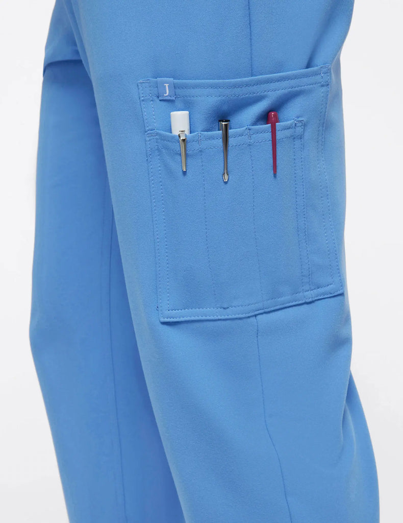 Jaanuu Scrubs Men's Mesh-Pocket Scrub Jogger Ceil Blue | scrub-supply.com