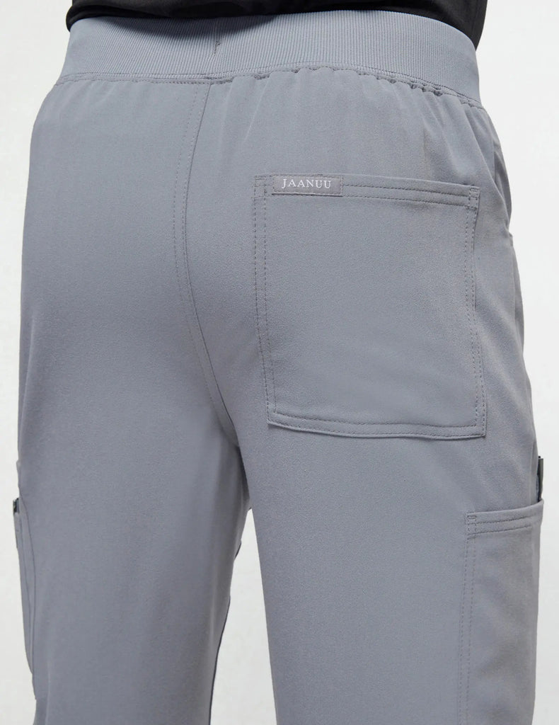 Jaanuu Scrubs Men's Mesh-Pocket Scrub Jogger Gray | scrub-supply.com