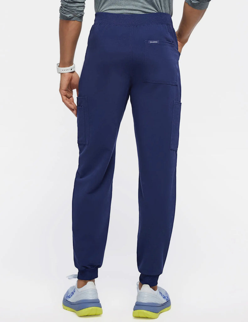 Jaanuu Scrubs Men's Mesh-Pocket Scrub Jogger Navy | scrub-supply.com