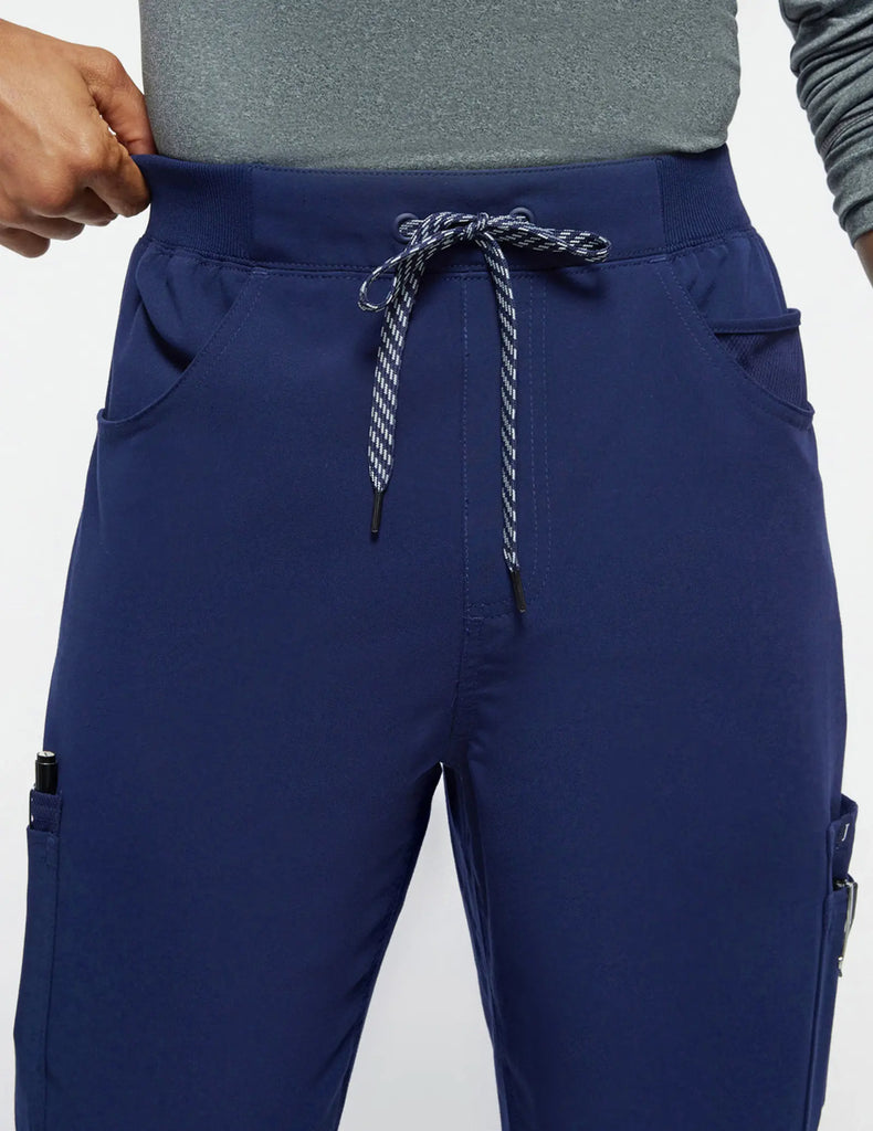 Jaanuu Scrubs Men's Mesh-Pocket Scrub Jogger Navy | scrub-supply.com