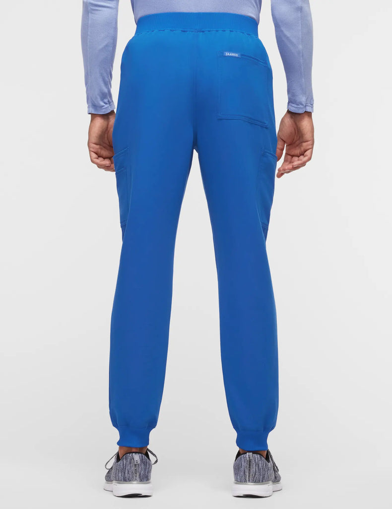 Jaanuu Scrubs Men's Mesh-Pocket Scrub Jogger Royal Blue | scrub-supply.com