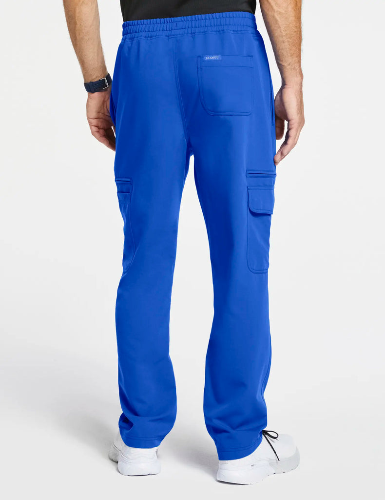 Jaanuu Scrubs Men's Slim Cargo Scrub Pant Royal Blue | scrub-supply.com