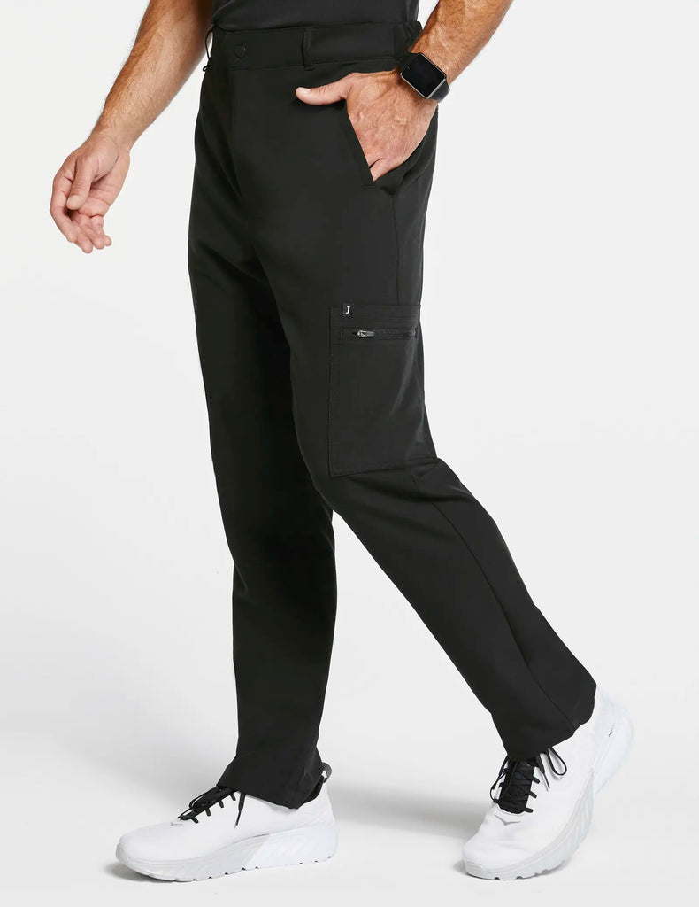 Jaanuu Scrubs Men's 11-Pocket Scrub Pant Black | scrub-supply.com