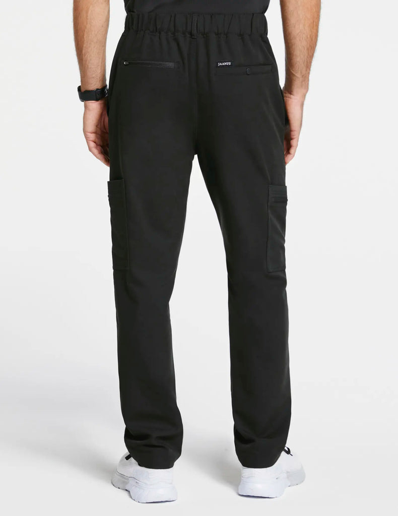 Jaanuu Scrubs Men's 11-Pocket Scrub Pant Black | scrub-supply.com