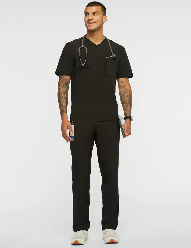 Jaanuu Scrubs Men's All-Day Performance Scrub Pant Black | scrub-supply.com