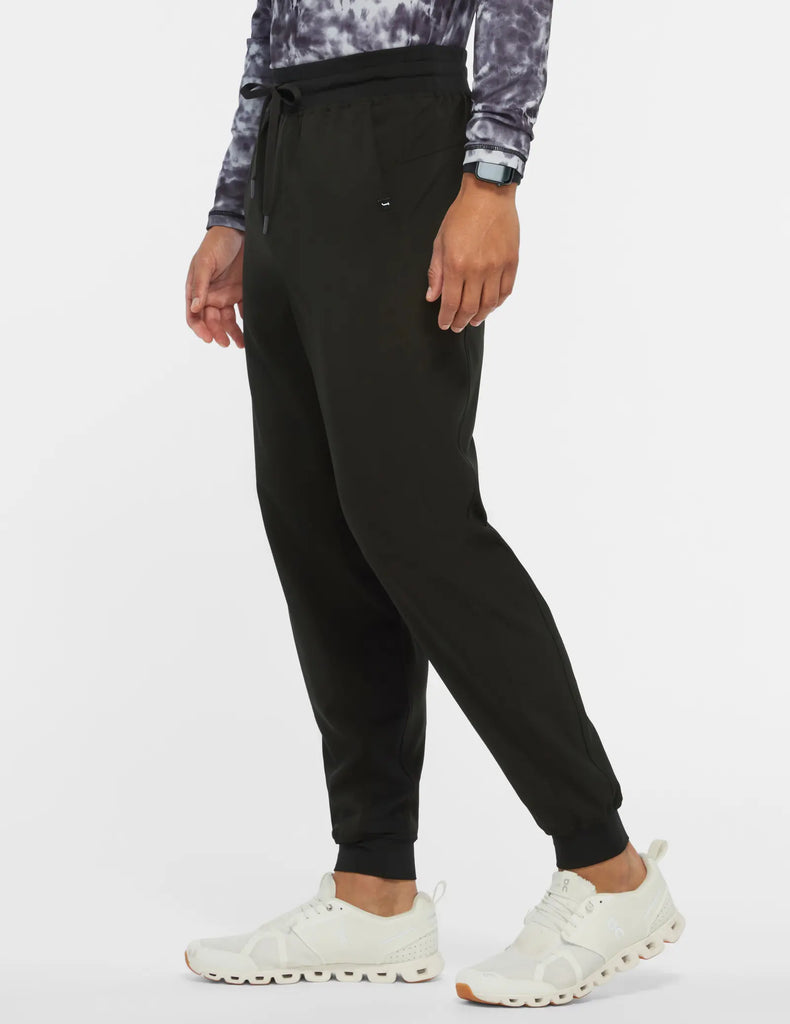 Jaanuu Scrubs Men's All-Day Performance Scrub Jogger Black | scrub-supply.com