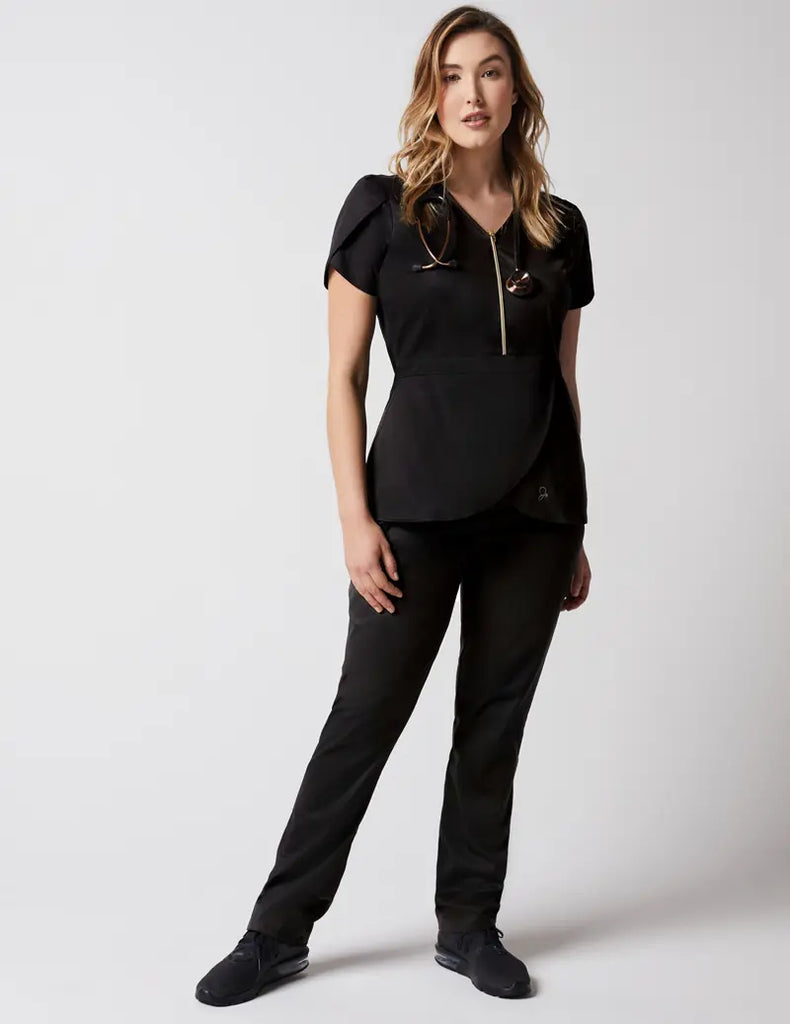 Jaanuu Scrubs Women's Skinny Pant Black | scrub-supply.com