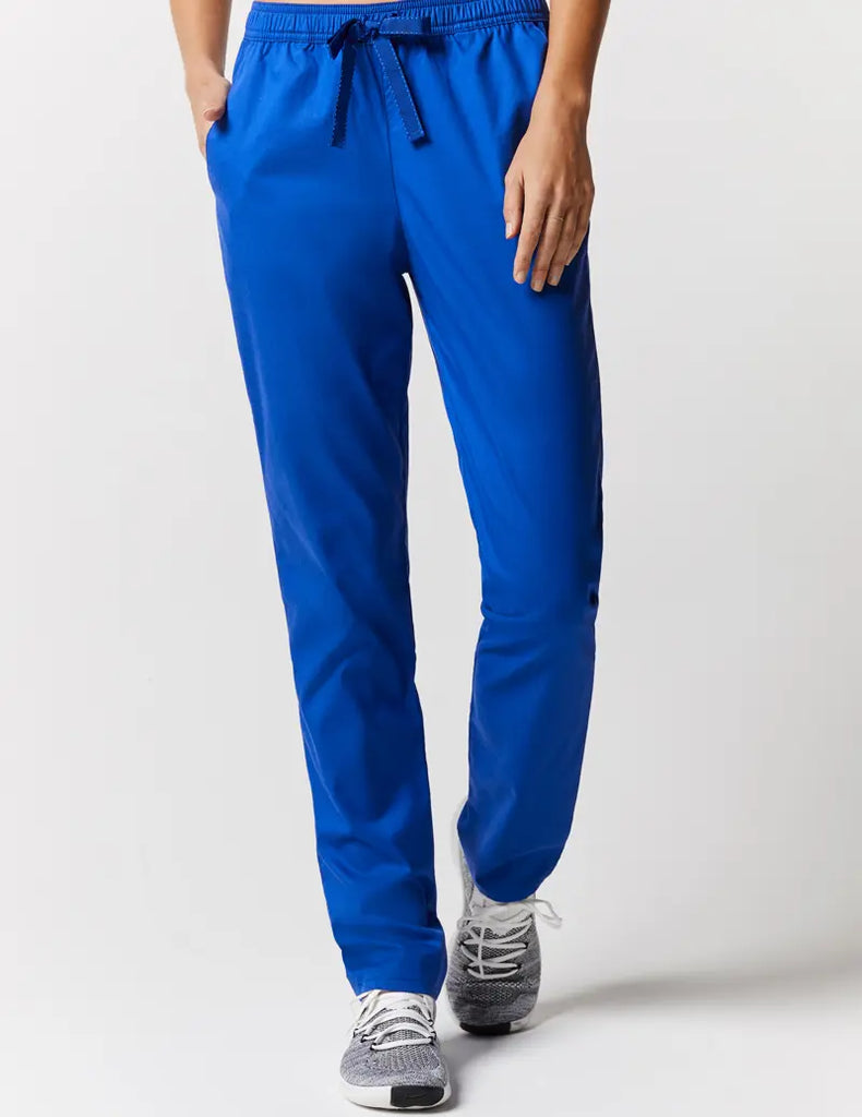 Jaanuu Scrubs Women's Skinny Pant Royal Blue | scrub-supply.com