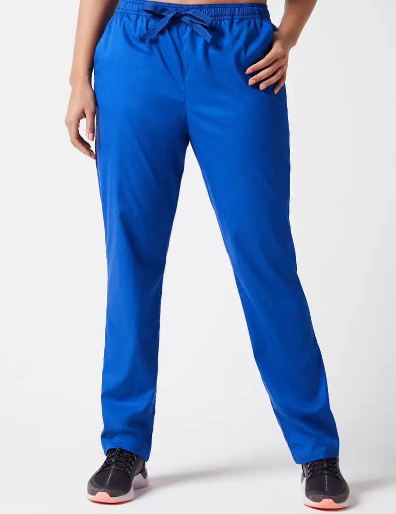 Jaanuu Scrubs Women's Skinny Pant Royal Blue | scrub-supply.com