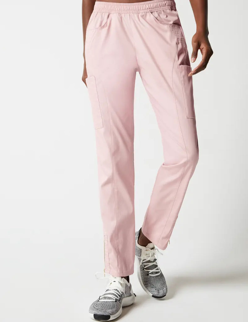 Jaanuu Scrubs Women's Moto Pant Blushing Pink | scrub-supply.com