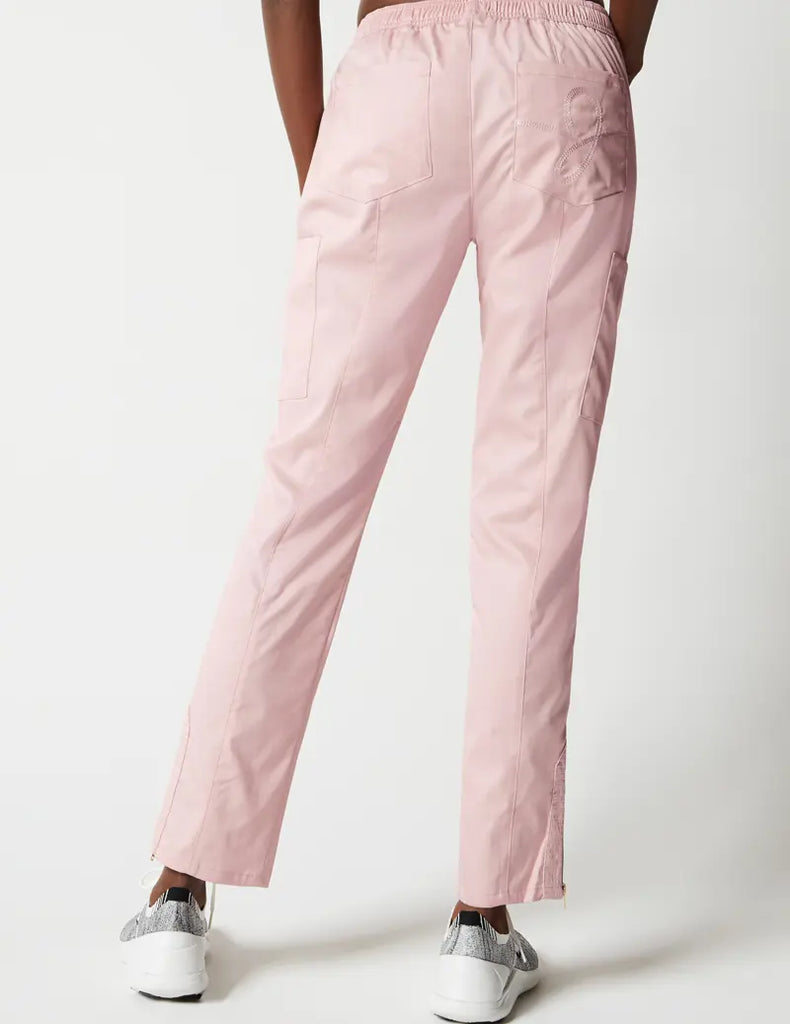 Jaanuu Scrubs Women's Moto Pant Blushing Pink | scrub-supply.com