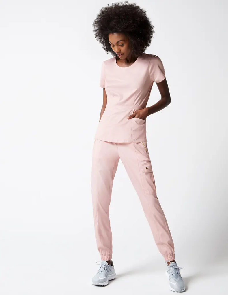 Jaanuu Scrubs Women's Jogger Pant Blushing Pink | scrub-supply.com