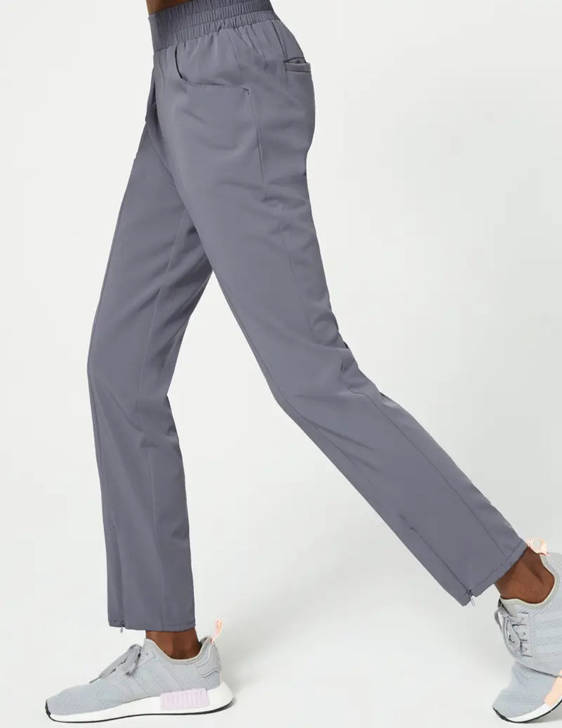 Jaanuu Scrubs Women's Skinny Pull-On Pant Graphite | scrub-supply.com