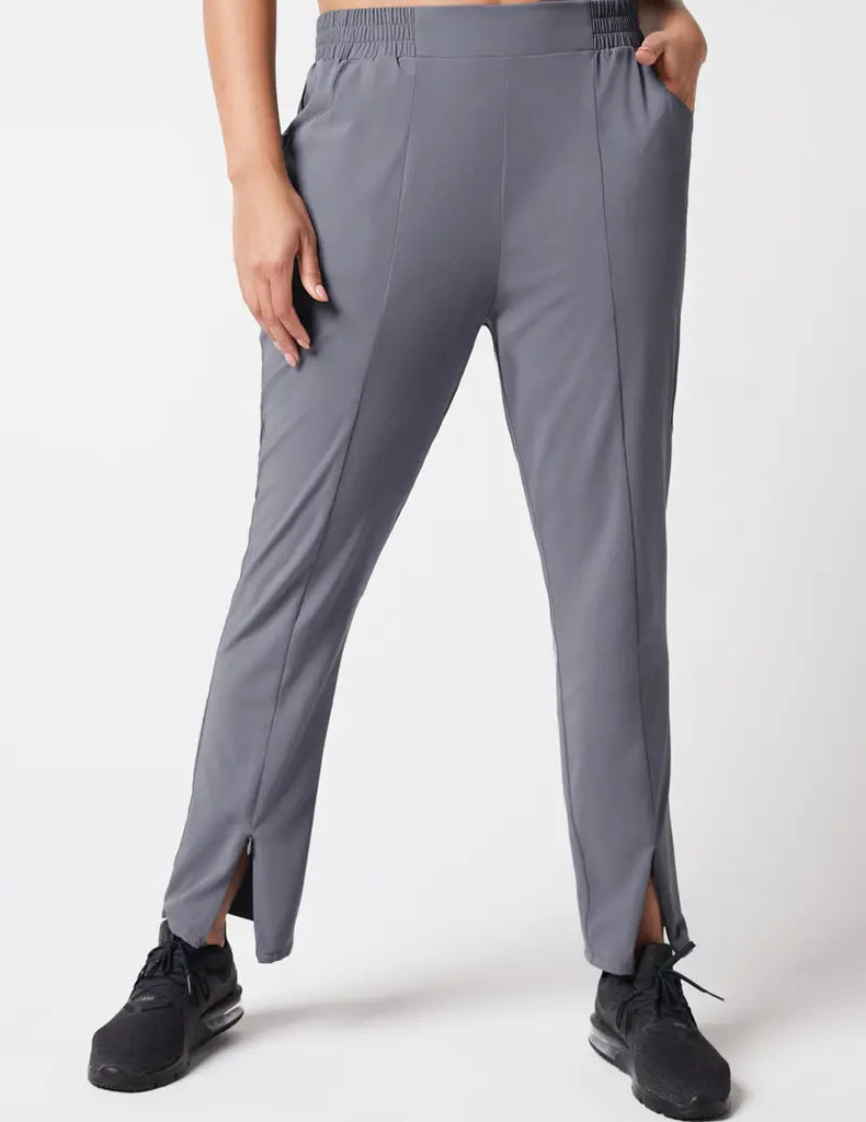 Jaanuu Scrubs Women's Skinny Pull-On Pant Graphite | scrub-supply.com